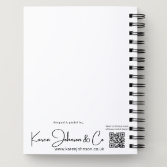 1 x MOUSE DOT GRID NOTEBOOK BLACK WIRED A5 SIZE DOTTED PAPER 50 SHEETS/100 PAGES