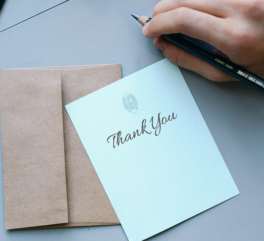 Why you should have a pack of thank postcards on hand