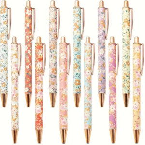 Girly Floral Click Ballpoint Pen