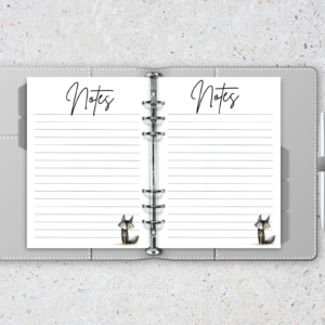 Fox filofax type note refills - pack of six - A5 size