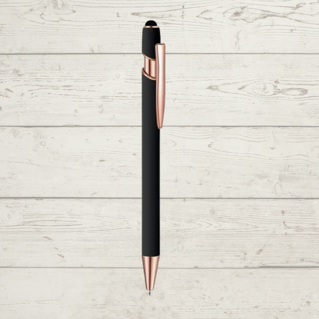 Retractable Ballpoint Pen with Stylus Tip, Black Ink and Write Smoothly