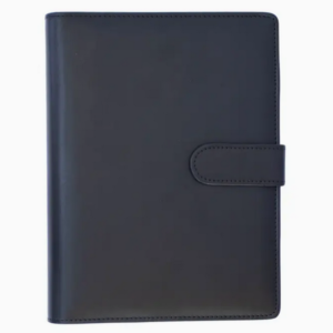 Black A5 Organiser Planner,  2 Rulers, Black Gel Pen, 52 weekly pages(26 sheets)