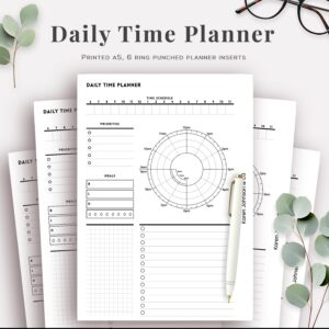 Premium A5 Planner Inserts | 6-Ring Punched, mushroom punched or left unpunched